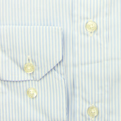 Etro Light Blue Striped Cotton Shirt - Extra Slim - (LM) - Parent