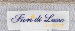 Fiori Di Lusso Beige Solid Cashmere Blend Long Scarf - 81" x 12.5" (919)