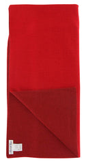 Fiori Di Lusso Red Solid Cashmere Blend Long Scarf - 81" x 12.5" (920)