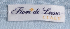 Fiori Di Lusso Light Blue Solid Cotton V Neck - (1803) - Parent