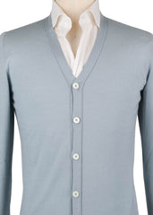 Fiori Di Lusso Light Blue Cashmere Blend Cardigan - (730) - Parent