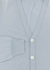 Fiori Di Lusso Light Blue Cashmere Blend Cardigan - (730) - Parent