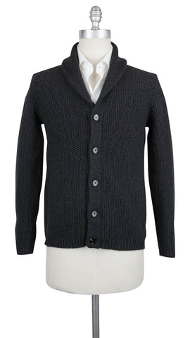 Fiori Di Lusso Dark Gray Shawl Sweater