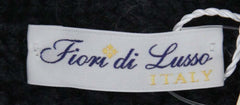 Fiori Di Lusso Dark Gray Wool Shawl Sweater - (779) - Parent