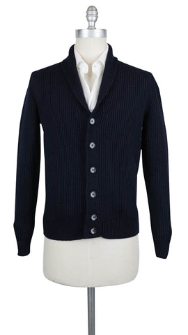 Fiori Di Lusso Navy Blue Shawl Sweater