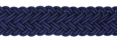 Fiori Di Lusso Blue Viscose Blend Braided Belt - (557) - Parent