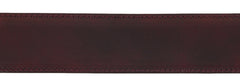 Fiori Di Lusso Burgundy Red Patina Calf Leather Belt - (128) - Parent