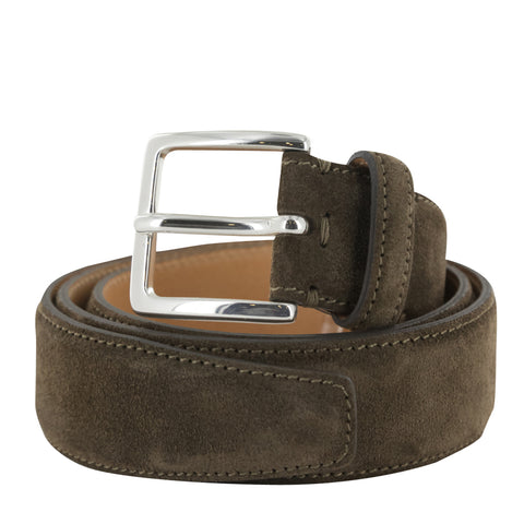 Fiori Di Lusso Light Brown Suede Belt