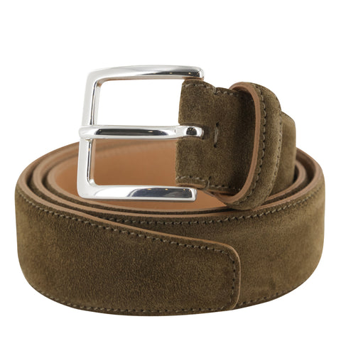 Fiori Di Lusso Light Brown Suede Belt