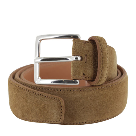 Fiori Di Lusso Beige Suede Belt