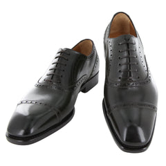 Fiori Di Lusso Olive Shoes - Wingtip Lace Ups - 6/5 - (BSNOLV)