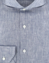 Fiori Di Lusso Blue Melange Shirt - Extra Slim - 15.5/39 - (FLCLP2FRIGT)