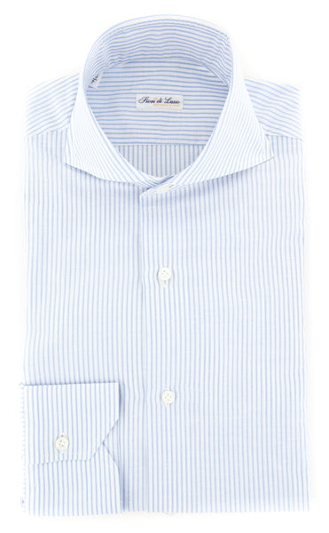 Fiori Di Lusso Light Blue Striped Shirt - Extra Slim - (FLCLP7FRIT) - Parent