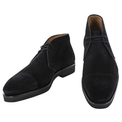 Fiori Di Lusso Black Suede Chukka Boots - 6 E/5 G - (5Y)