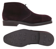 Fiori Di Lusso Burgundy Red Suede Chukka Boots - (5X) - Parent