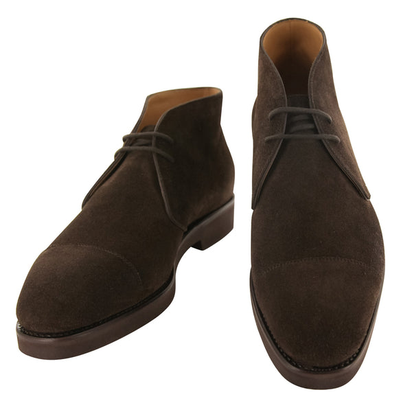 Fiori Di Lusso Dark Brown Suede Chukka Boots - (5W) - Parent