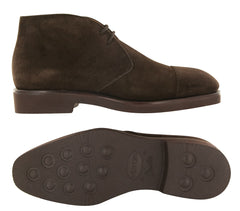 Fiori Di Lusso Dark Brown Suede Chukka Boots - (5W) - Parent