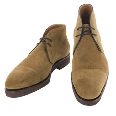 Fiori Di Lusso Caramel Brown Suede Chukka Boots - 6 E/5 G - (56)