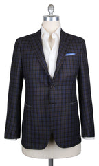 New Fiori Di Lusso Dark Brown Wool Check Sportcoat - 40/50 - (201803066)