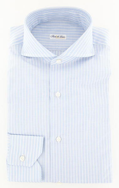Fiori Di Lusso Light Blue Striped Shirt - Slim - (FLILP6EDOT) - Parent