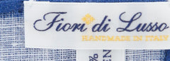 New Fiori Di Lusso Blue Melange Pocket Square -  x 12" - (FL7191719)