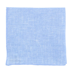 New Fiori Di Lusso Light Blue Melange Pocket Square -  x 12" - (FL719179)