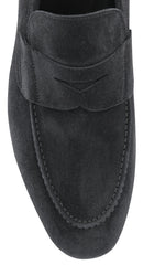 Fiori Di Lusso Gray Suede Penny Loafers - US Width D -  (6J) - Parent