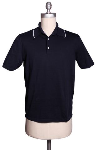 Fiori Di Lusso Navy Blue Polo - Full