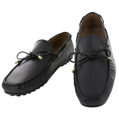 Fiori Di Lusso Black Leather Driving Shoes - 7.5 D/6.5 F - (57)