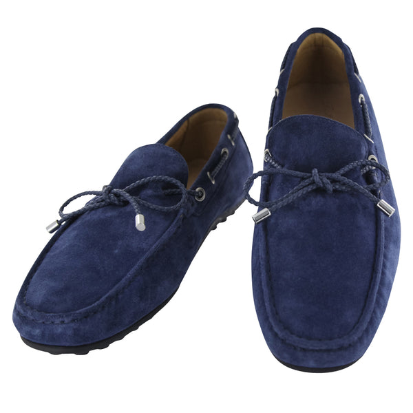 Fiori Di Lusso Blue Suede Lace Driving Shoes - (53) - Parent