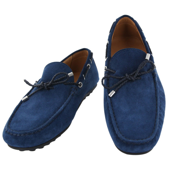 Fiori Di Lusso Blue Suede Shoes - Loafers - (2018032033) - Parent