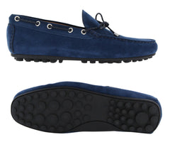 Fiori Di Lusso Blue Suede Shoes - Loafers - (2018032033) - Parent