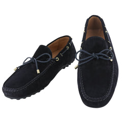 Fiori Di Lusso Dark Blue Suede Lace Driving Shoes - (59) - Parent