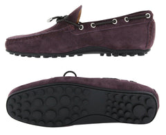 Fiori Di Lusso Purple Suede Shoes - Loafers - (2018032031) - Parent