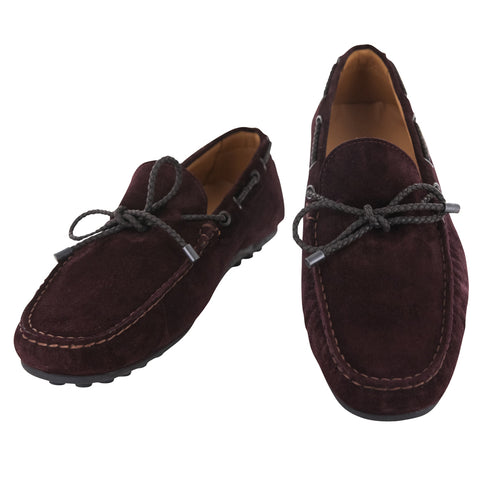 Fiori Di Lusso Burgundy Red Driving Shoes