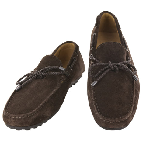 Fiori Di Lusso Dark Brown Driving Shoes