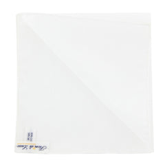 New Fiori Di Lusso White Solid Pocket Square (FL105171)