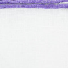 Fiori Di Lusso White Solid Linen Blend Pocket Square - 12" x 12" (842)