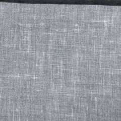 Fiori Di Lusso Gray Solid Linen Pocket Square - 12 3/8" x 12 3/8" (791)