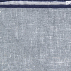 Fiori Di Lusso Gray Solid Linen Pocket Square - 12 3/8" x 12 3/8" (793)