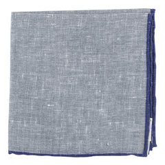 Fiori Di Lusso Gray Solid Linen Pocket Square - 12 3/8" x 12 3/8" (792)