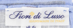 Fiori Di Lusso Gray Solid Linen Pocket Square - 12 3/8" x 12 3/8" (786)