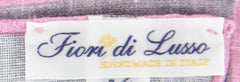 Fiori Di Lusso Gray Solid Linen Pocket Square - 12 3/8" x 12 3/8" (789)