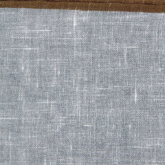 Fiori Di Lusso Gray Solid Linen Pocket Square - 12 3/8" x 12 3/8" (800)