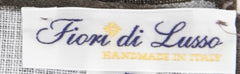 Fiori Di Lusso Gray Solid Linen Pocket Square - 12 3/8" x 12 3/8" (826)