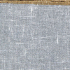 Fiori Di Lusso Gray Solid Linen Pocket Square - 12 3/8" x 12 3/8" (798)