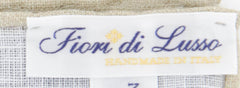 Fiori Di Lusso Gray Solid Linen Pocket Square - 12 3/8" x 12 3/8" (799)