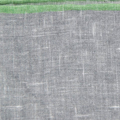 Fiori Di Lusso Gray Solid Linen Pocket Square - 12 3/8" x 12 3/8" (788)