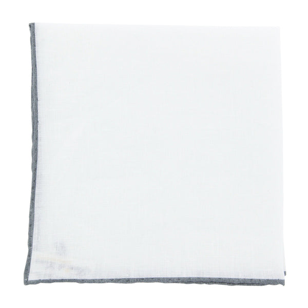 Fiori Di Lusso White Geometric Pocket Square - 12" x 12" (FN7181712)
