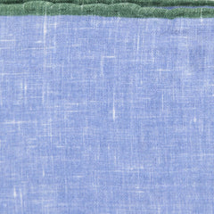 Fiori Di Lusso Blue Solid Linen Pocket Square - 12 3/8" x 12 3/8" (809)